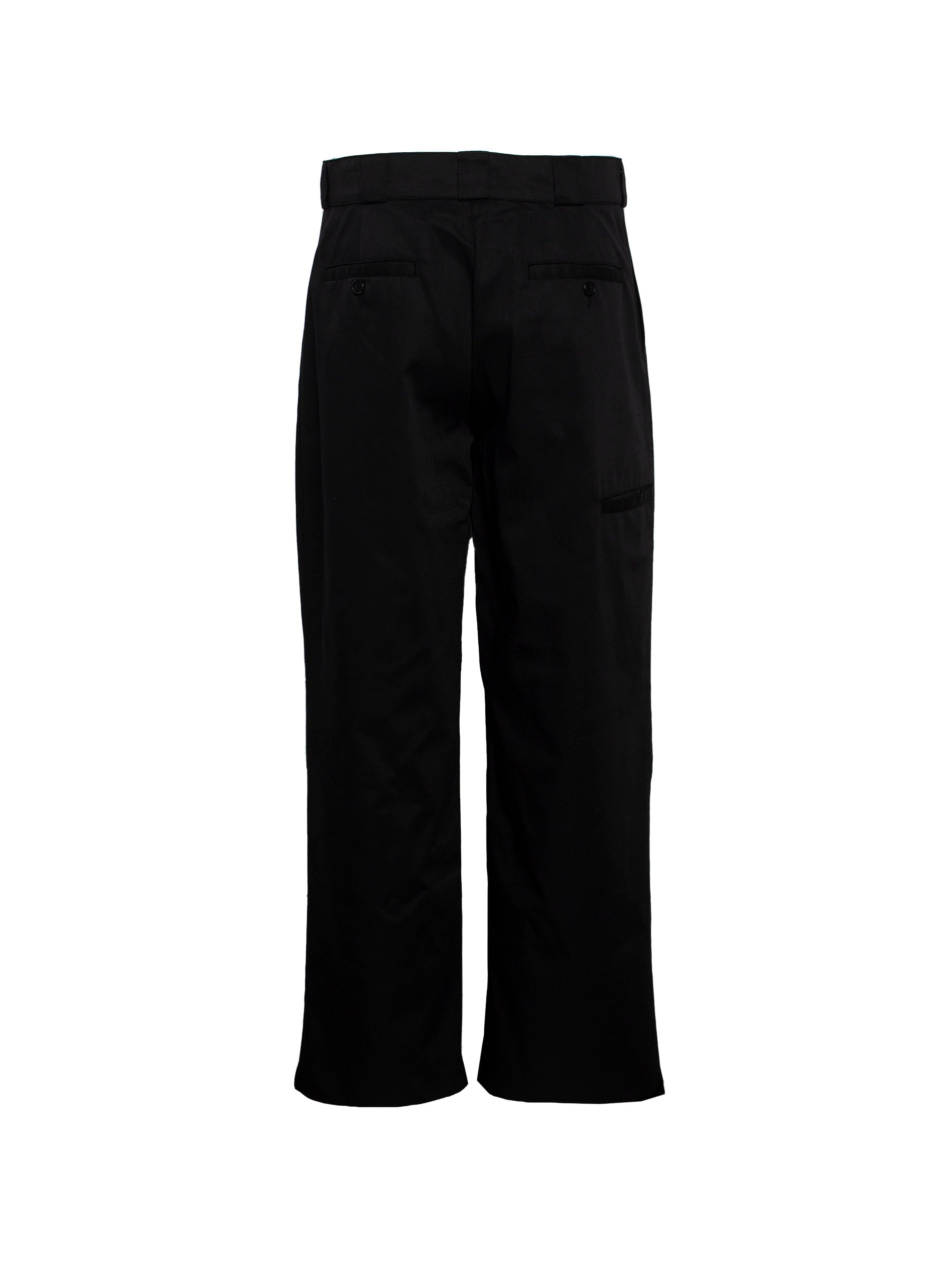 PALM ANGELS REVERSED WAISTBAND CHINO TROUSERS