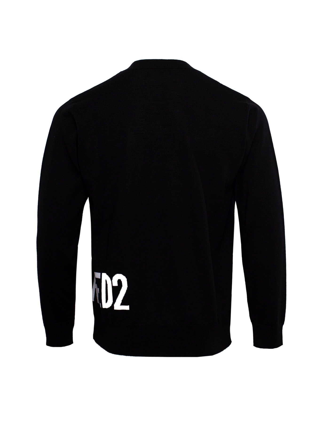 <tc>JERSEY DSQUARED2 DE CUELLO REDONDO CON INTARSIA Y LOGO</tc>