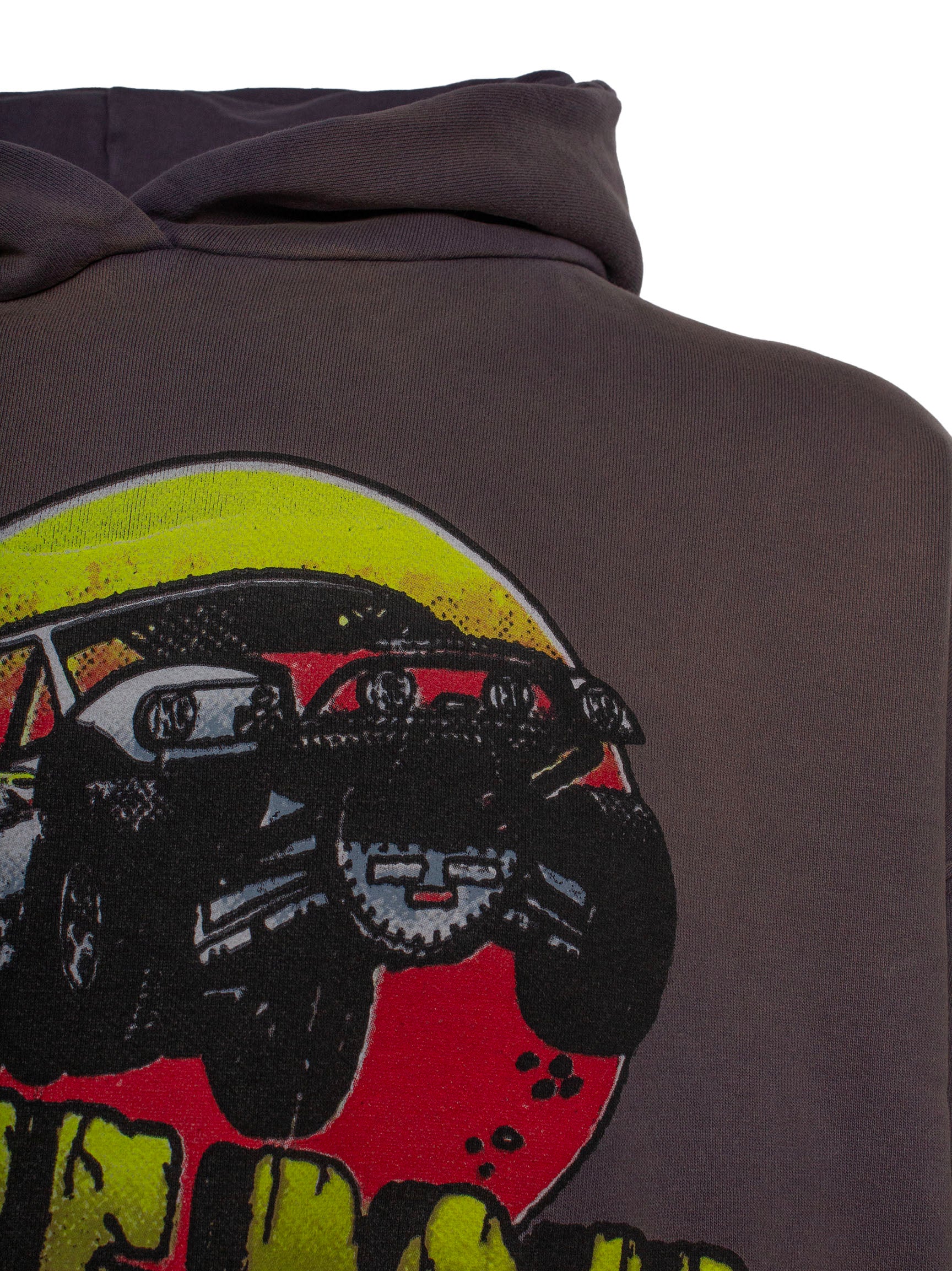 RHUDE OFF ROAD-PRINT COTTON HOODIE