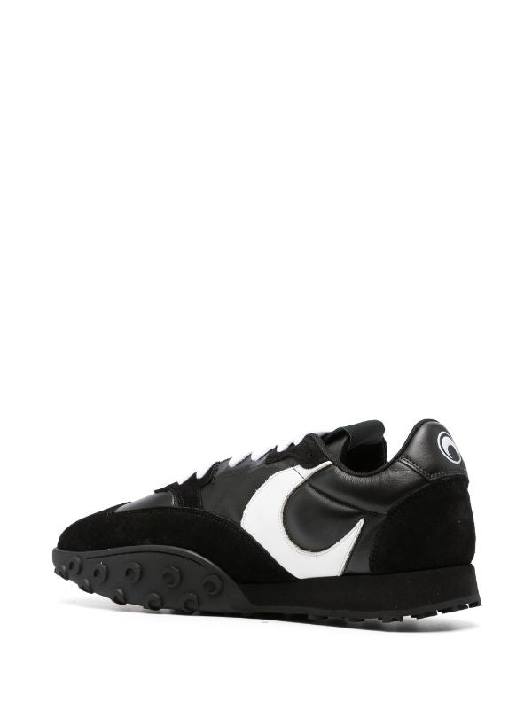 MARINE SERRE MS-RISE 22 LEATHER SNEAKERS