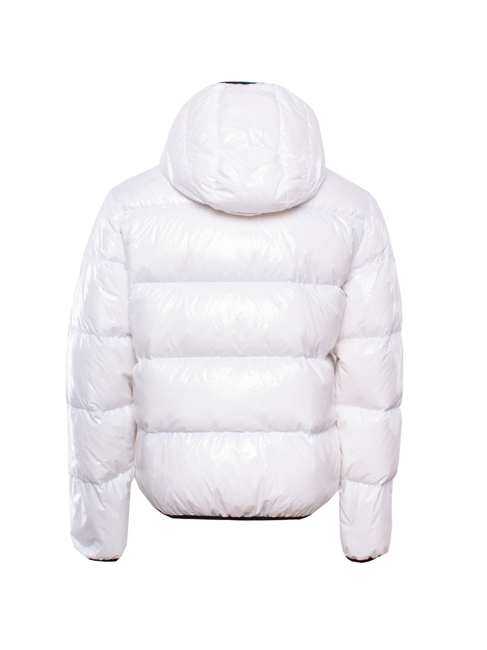 DSQUARED2 OGO-PATCH HOODED DOWN JACKET