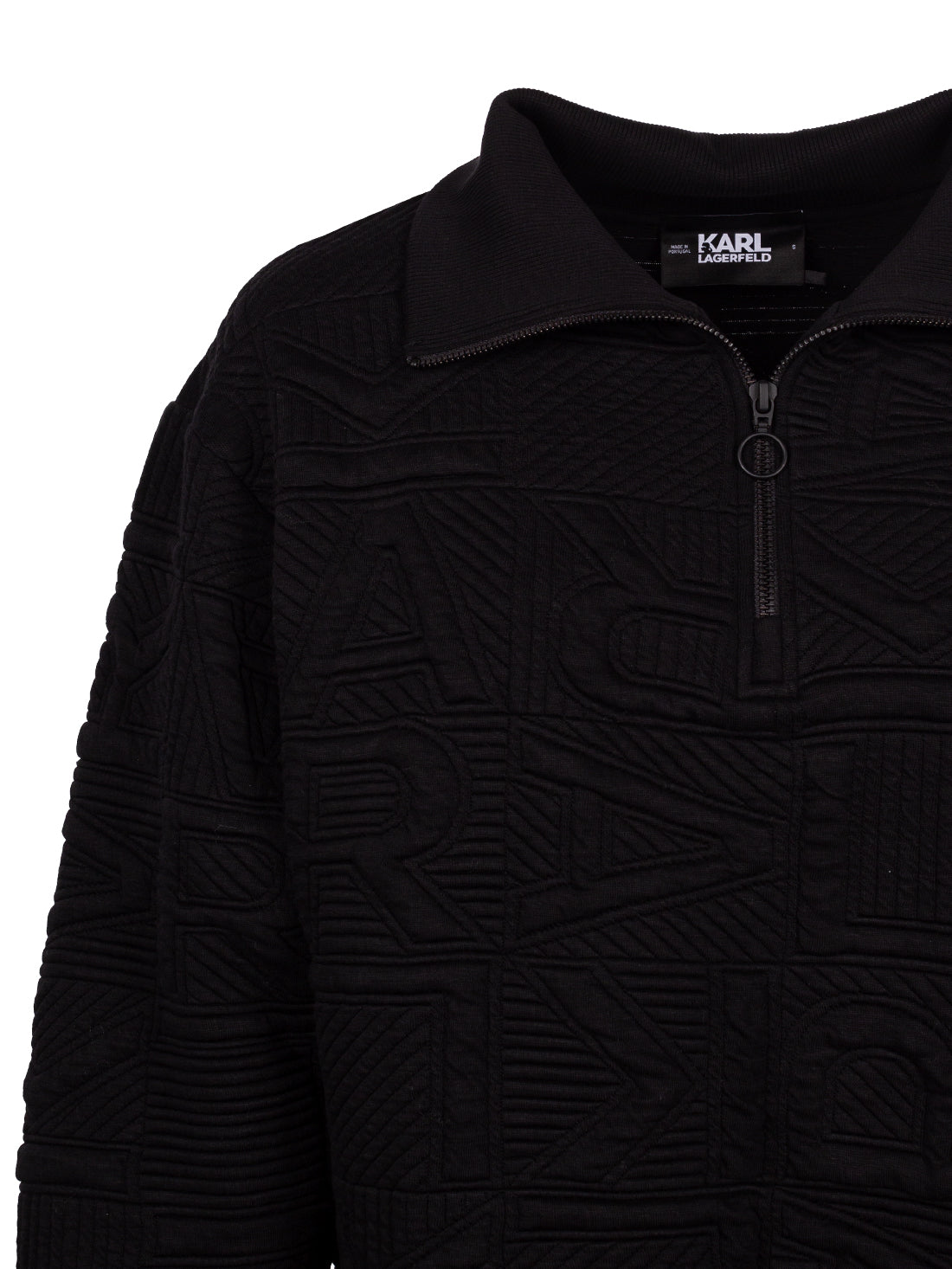 KARL LAGERFELD LOGO-EMBROIDERED LONG-SLEEVE SWEATSHIRT