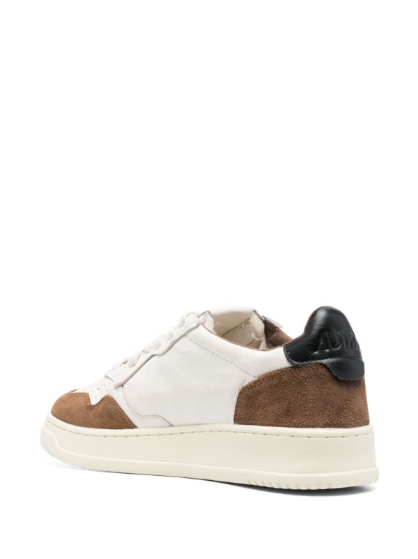 AUTRY LOGO-PATCH LEATHER SNEAKERS