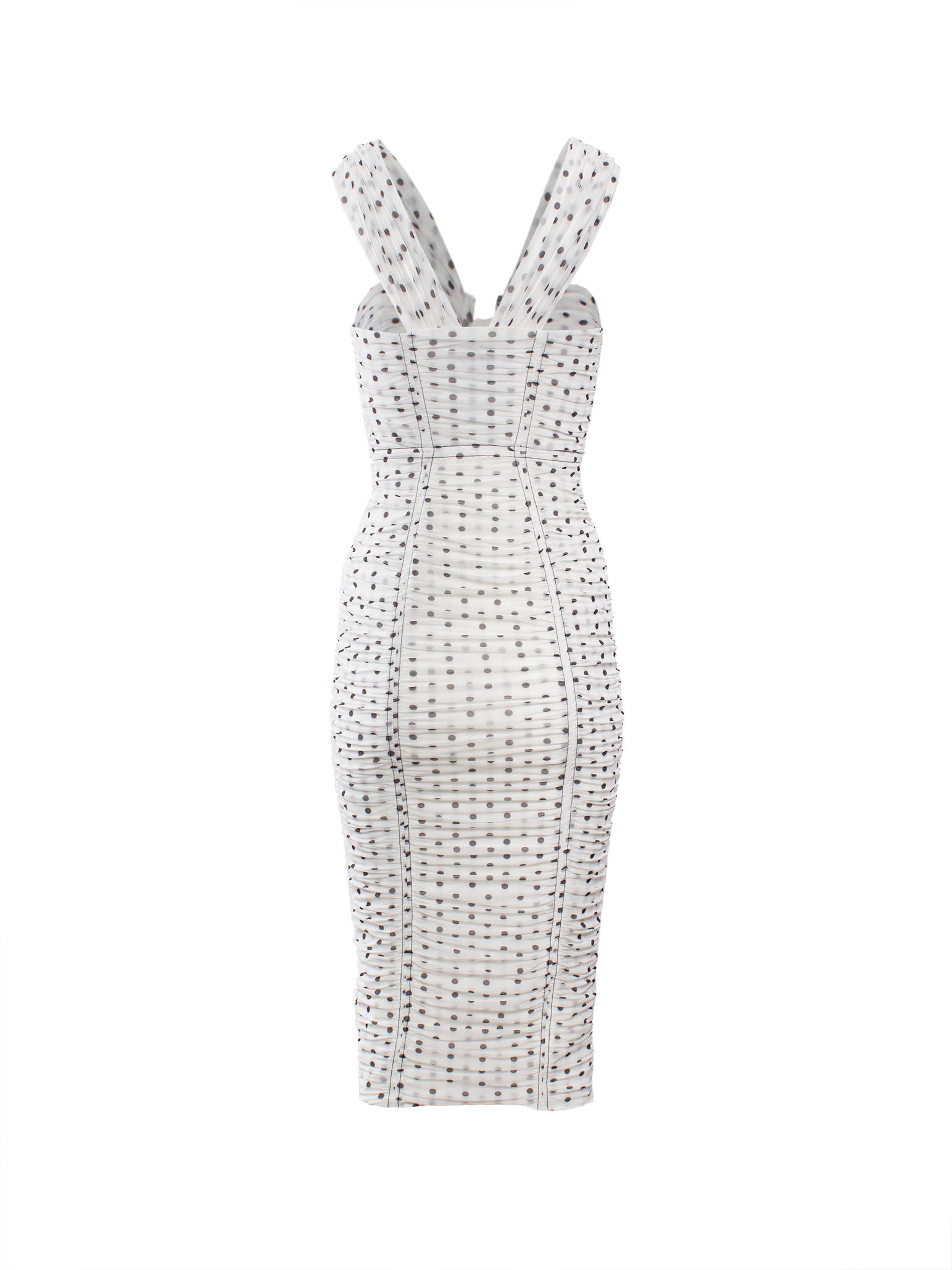 SELF-PORTRAIT POLKA-DOT CORSET DRESS
