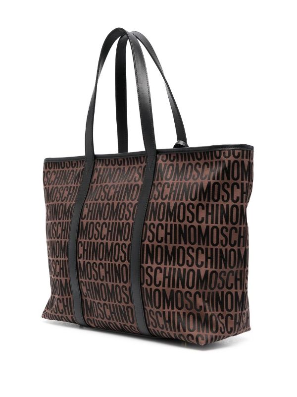 MOSCHINO LOGO-PRINT TOTE BAG