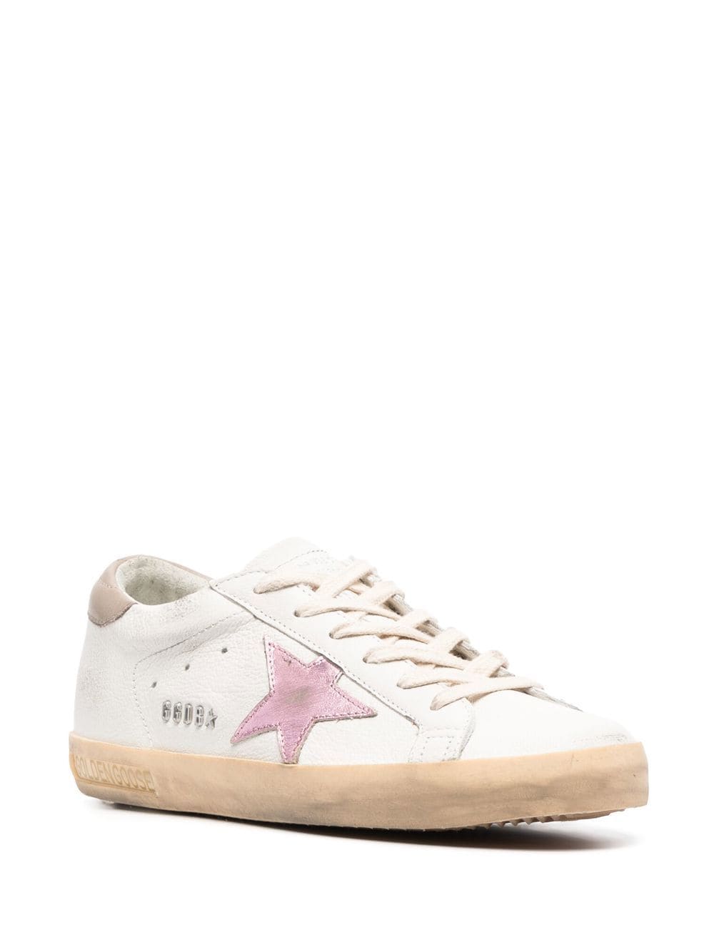 GOLDEN GOOSE SUPER-STAR LEATHER SNEAKERS