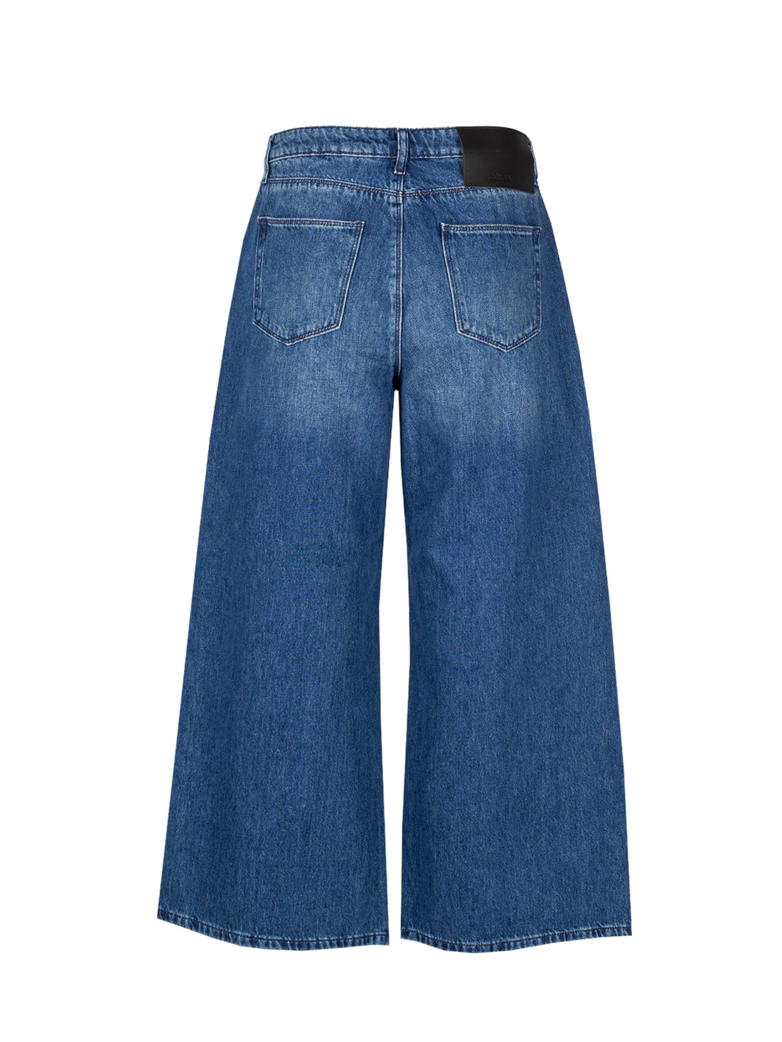 KARL LAGERFELD CROPPED WIDE-LEG JEANS