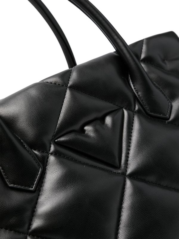 EMPORIO ARMANI LARGE DIAMOND-QUILTED TOTE BAG