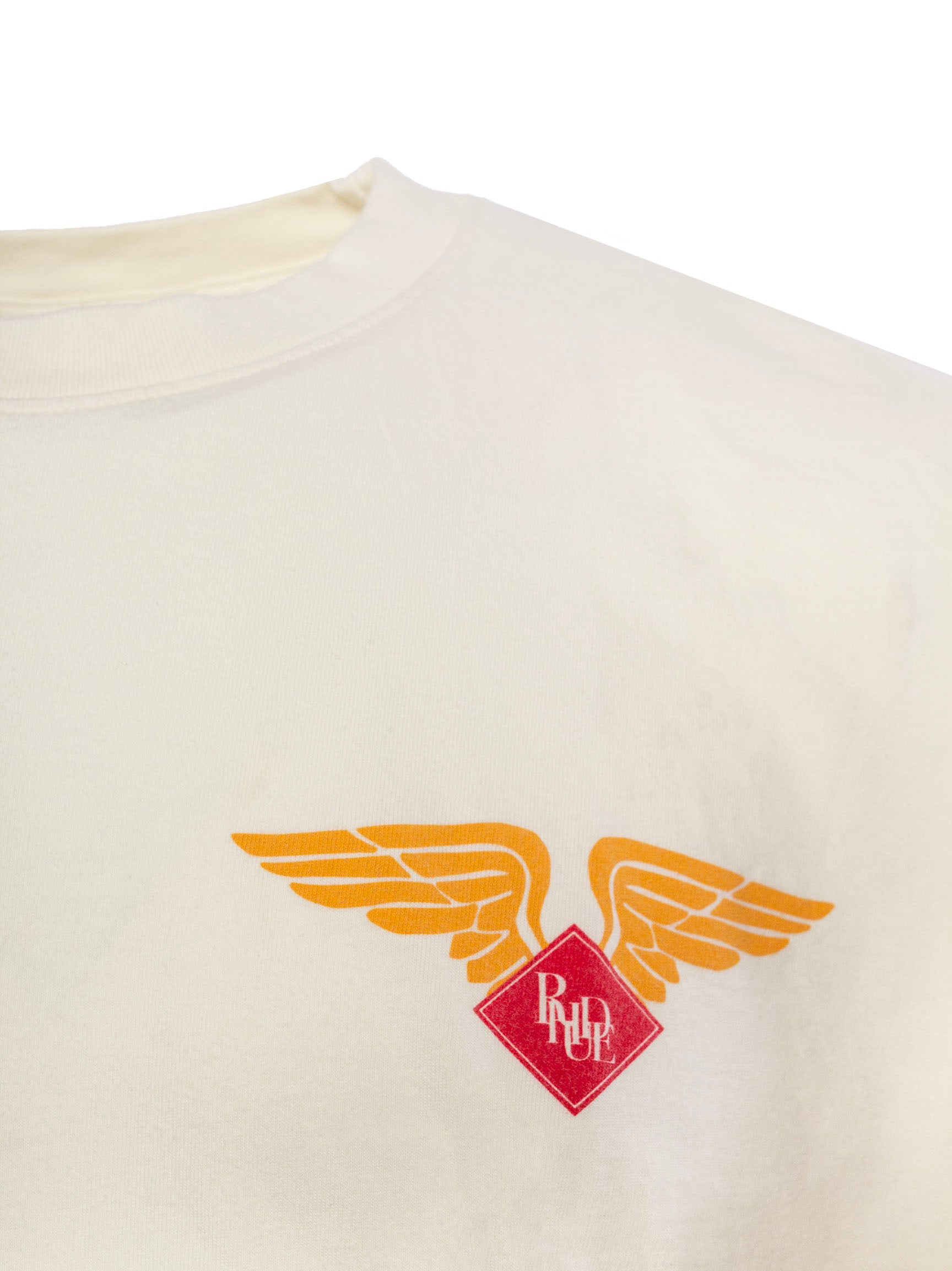 RHUDE LOGO-PRINT COTTON T-SHIRT