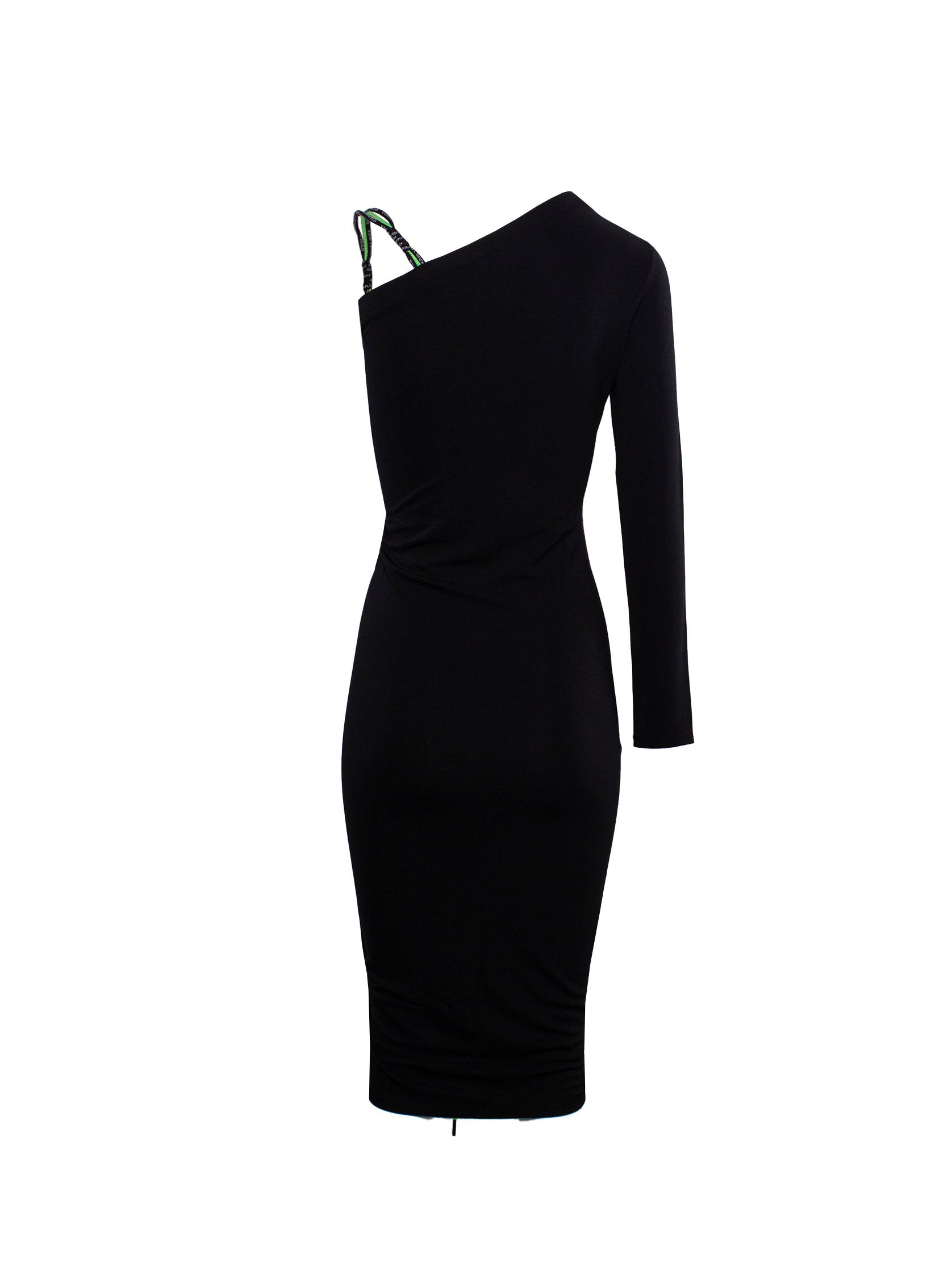 KARL LAGERFELD CORD-DETAIL SHORT DRESS