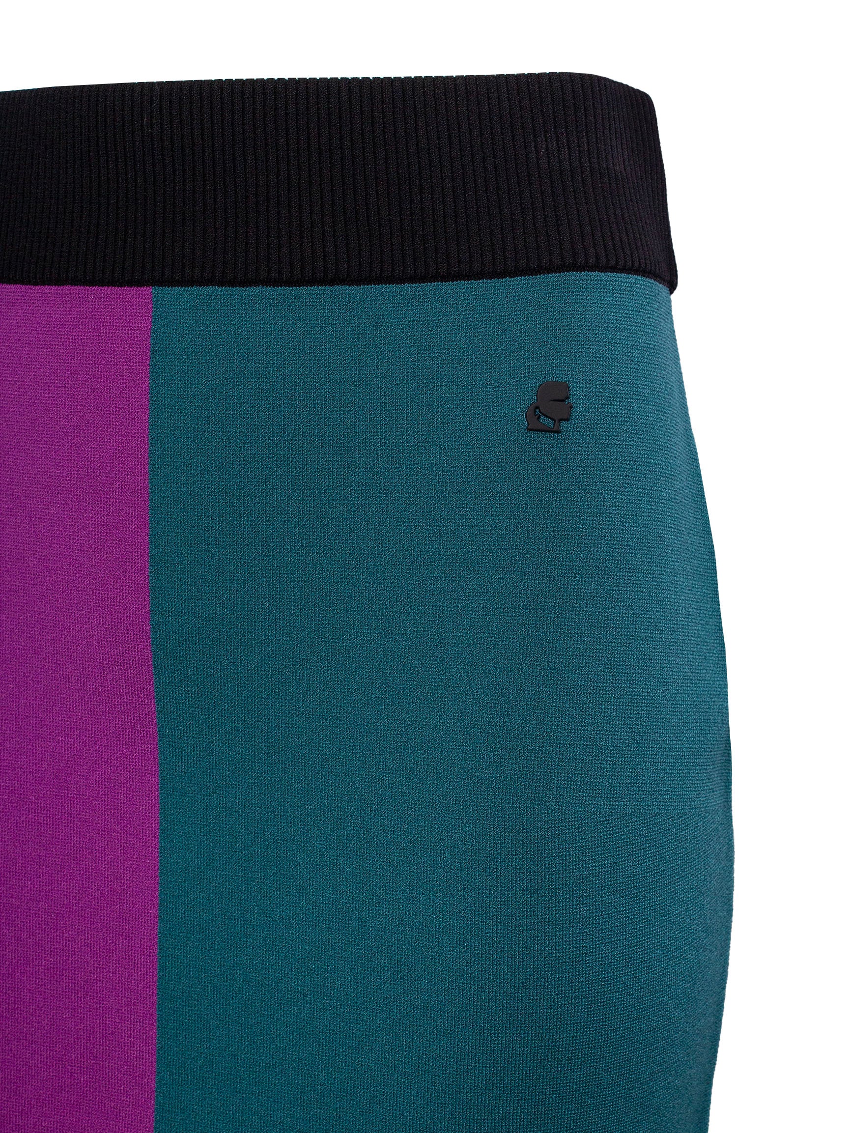KARL LAGERFELD COLOUR-BLOCK MIDI PENCIL SKIRT