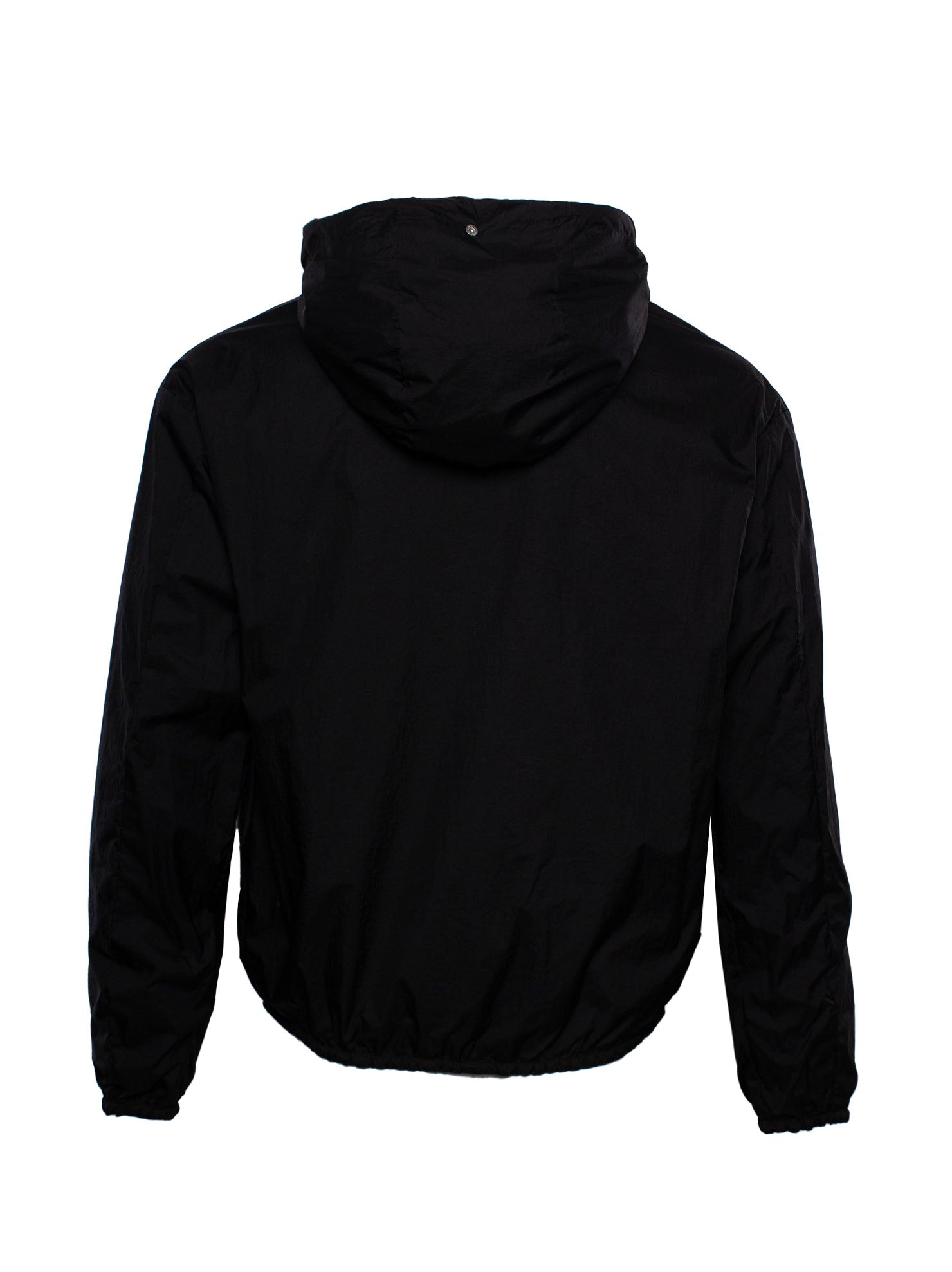 EMPORIO ARMANI REVERSIBLE LAMBSKIN HOODED JACKET