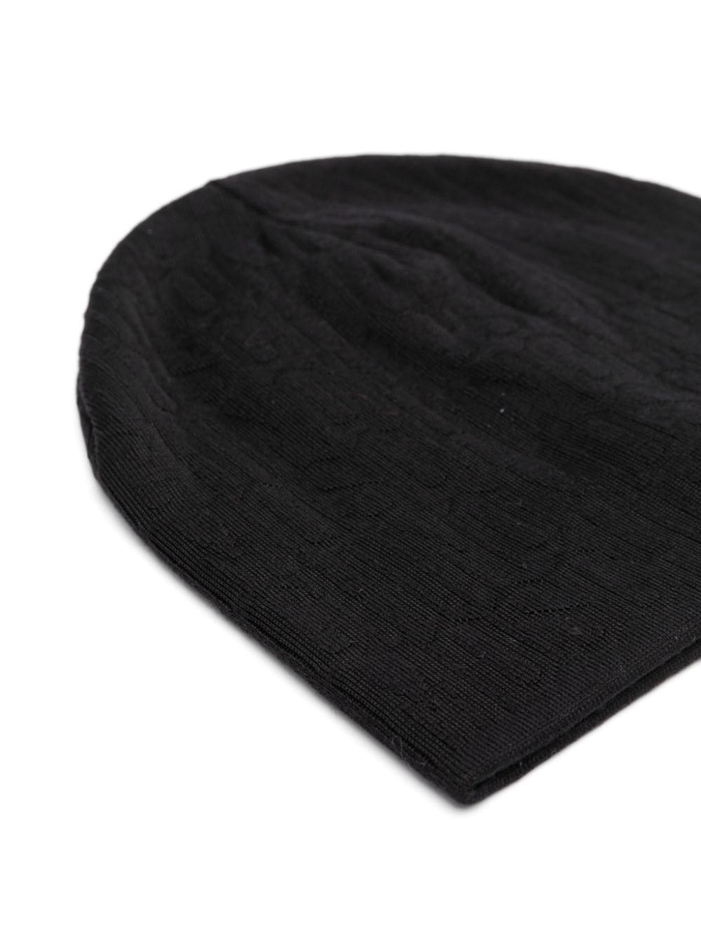 MOSCHINO LOGO-JACQUARD WOOL-BLEND BEANIE