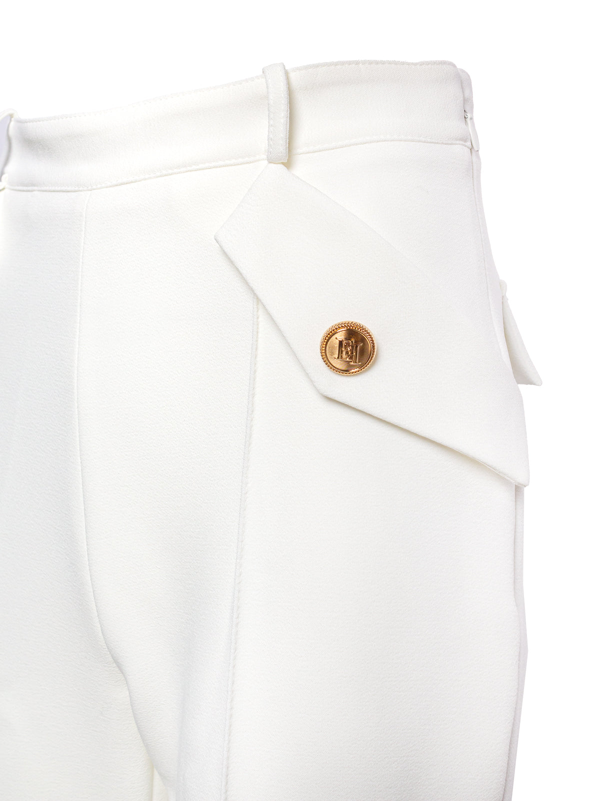 ELISABETTA FRANCHI HIGH-WAISTED TAILORED TROUSERS