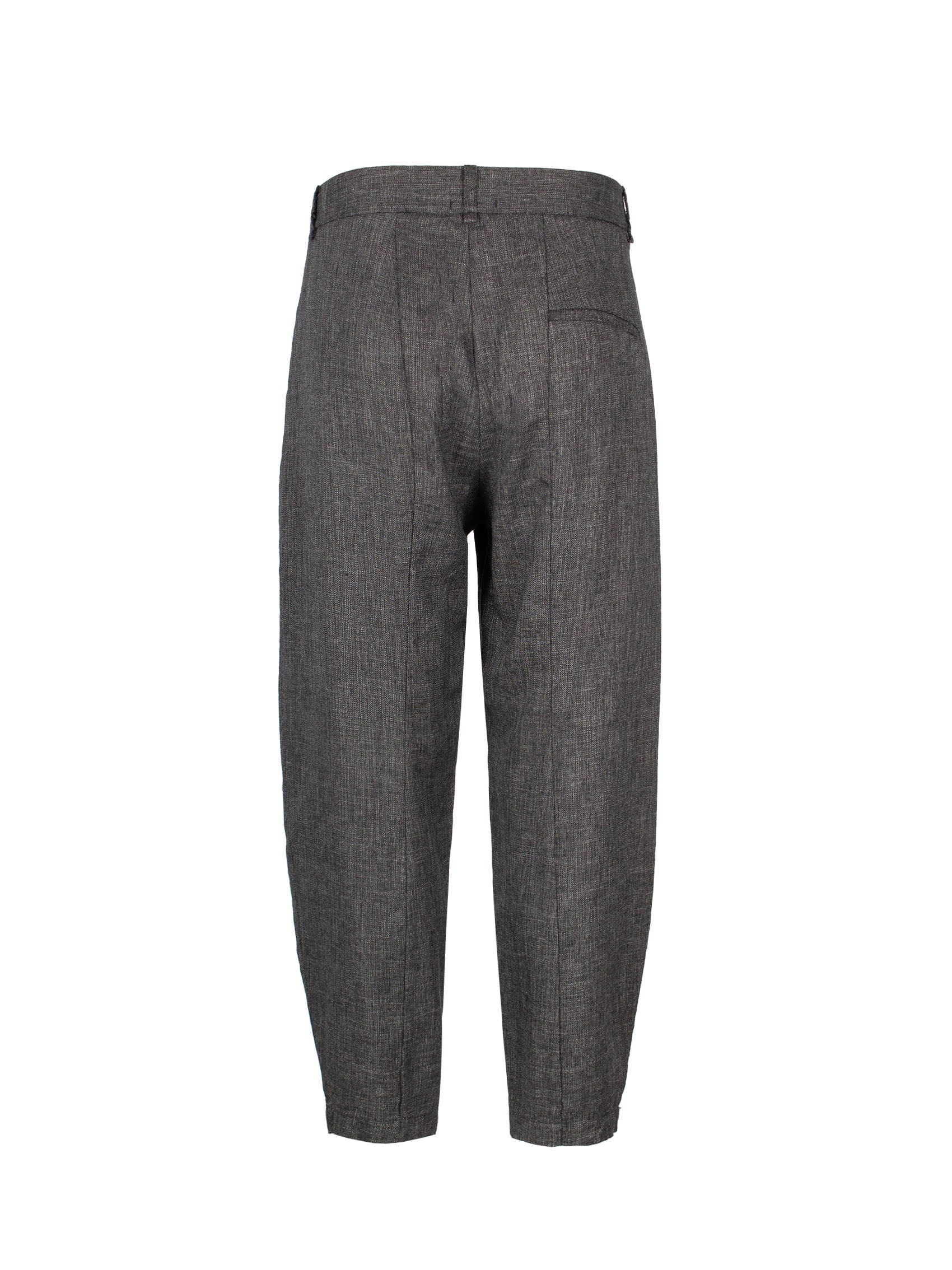 TRANSIT SLIT-DETAILED MÉLANGE TAPERED TROUSERS