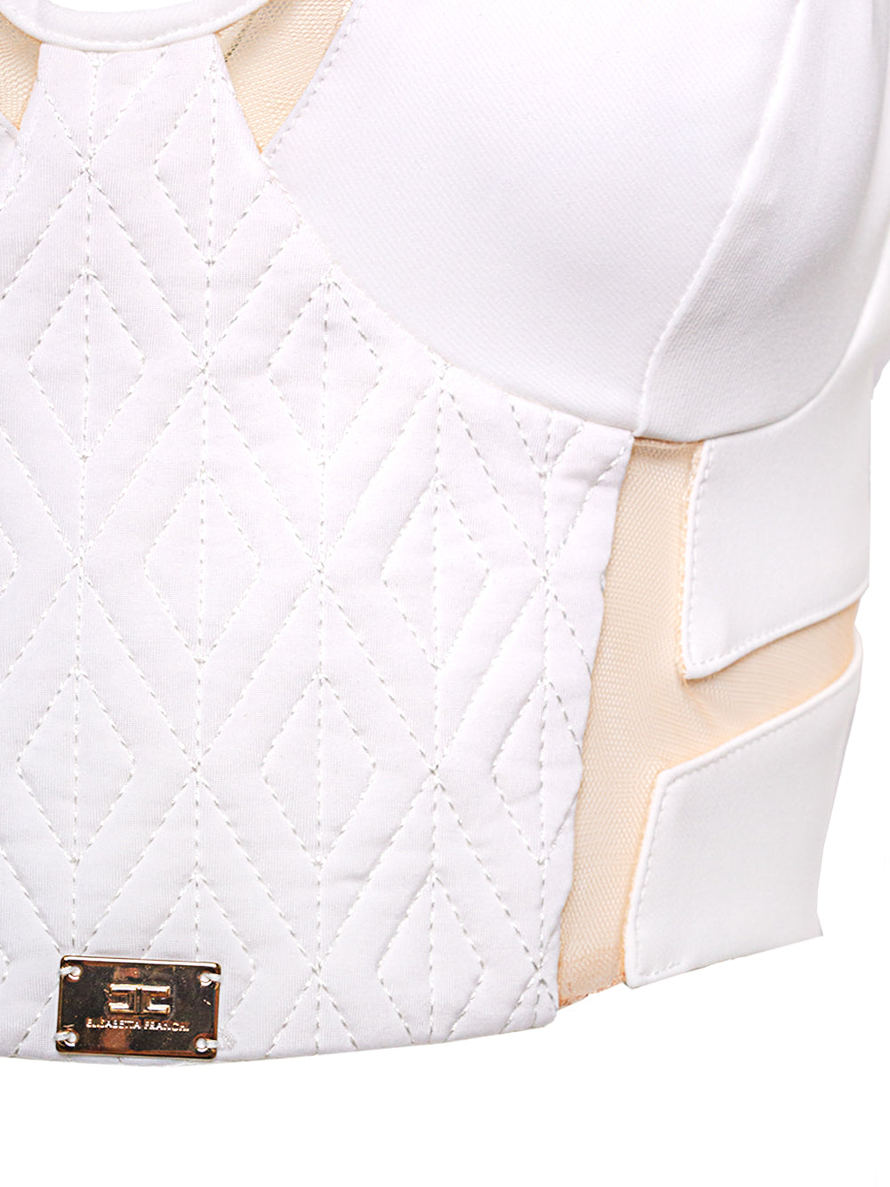 ELISABETTA FRANCHI V-NECK SLEEVELESS TOP
