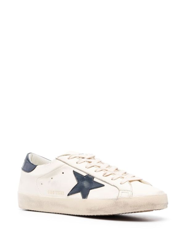 GOLDEN GOOSE SUPER-STAR LACE-UP SNEAKERS