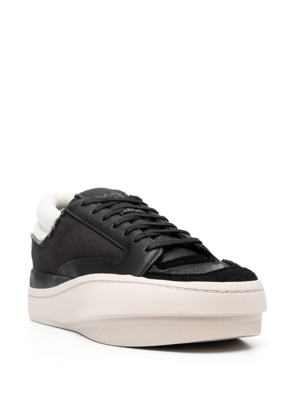 Y-3 CENTENNIAL LO LEATHER SNEAKERS