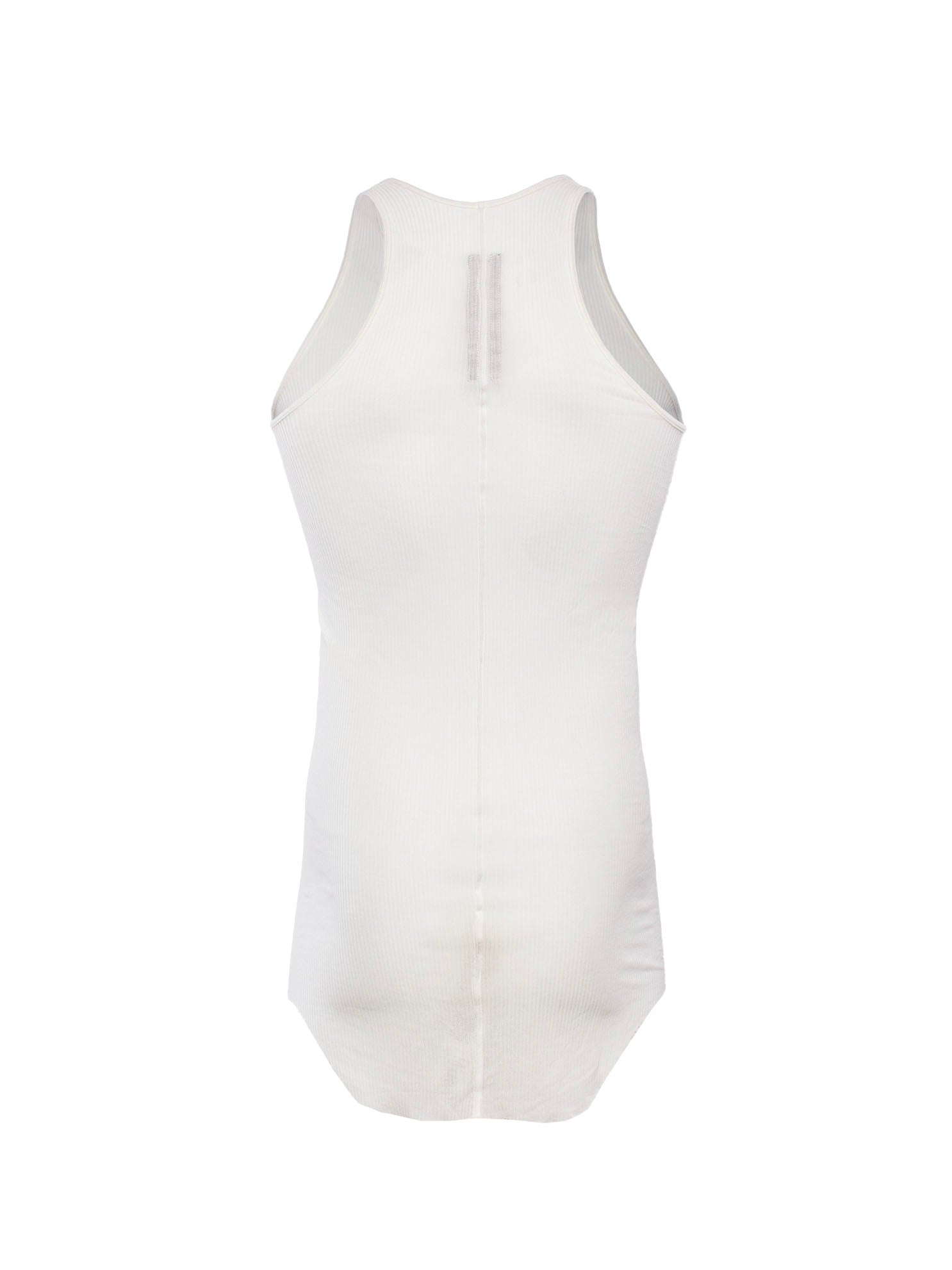 RICK OWENS SLEEVELESS CURVED-HEM TANK TOP