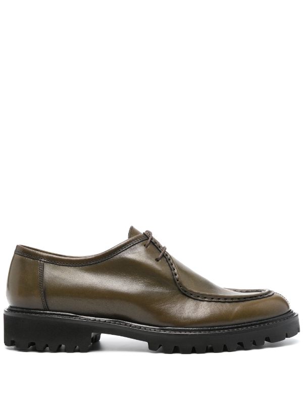 TAGLIATORE LEATHER DERBY SHOES