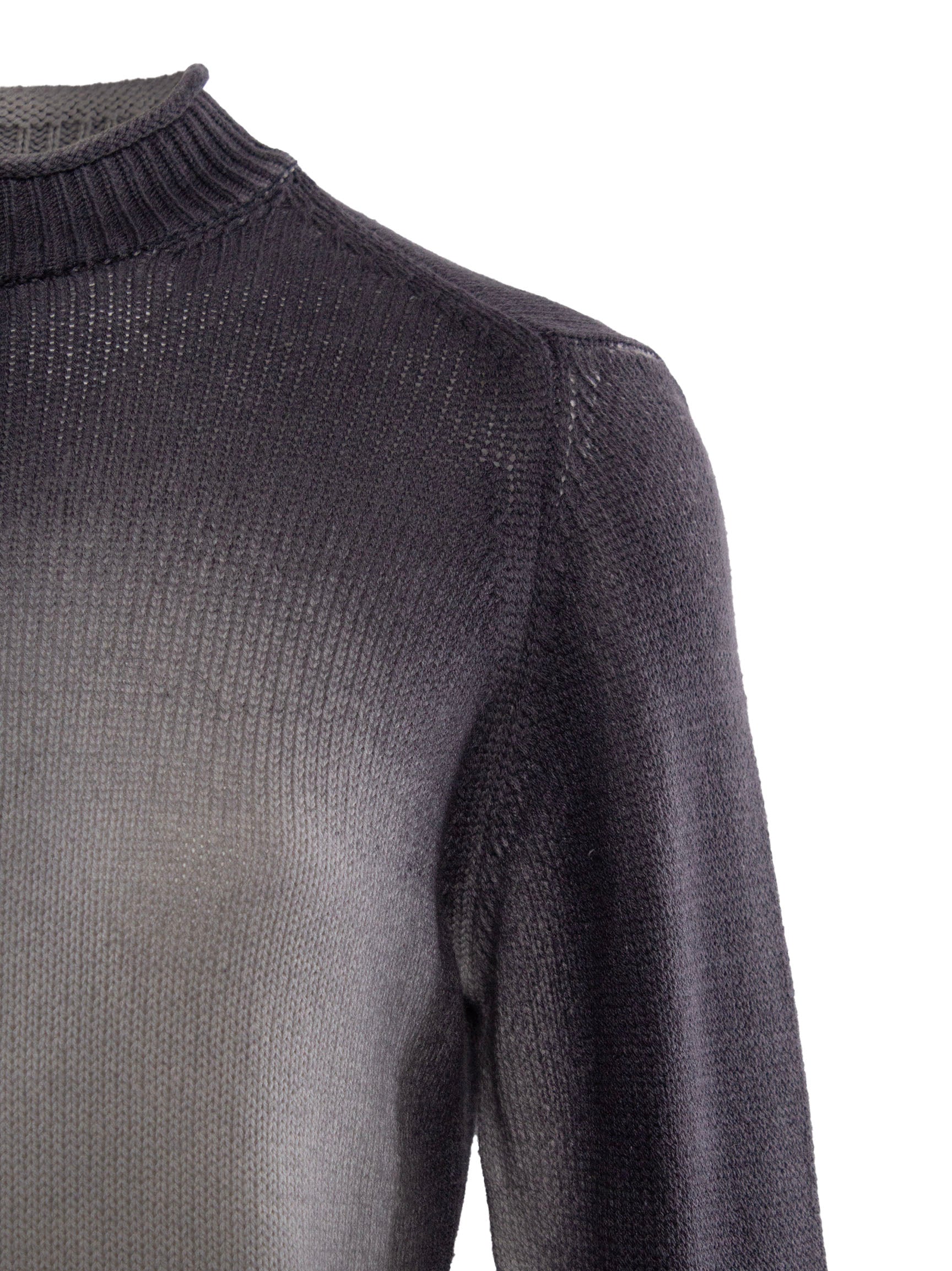 TRANSIT CREW-NECK SPRAY-PAINT JUMPER