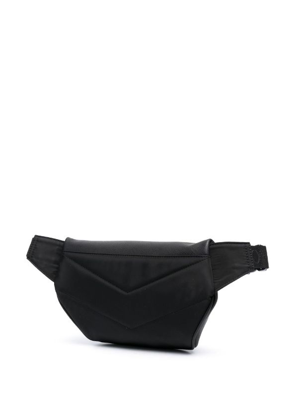 EMPORIO ARMANI LEATHER LOGO-PLAQUE BAG