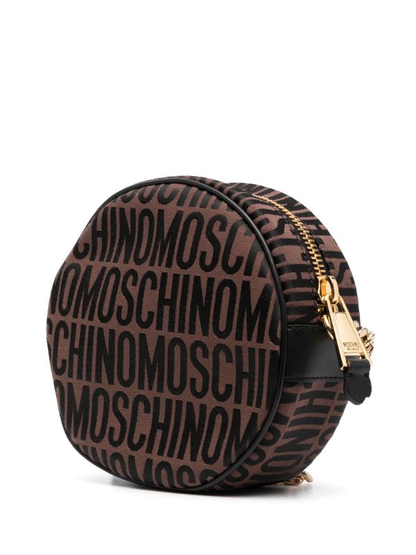 MOSCHINO MONOGRAM-PRINT CROSSBODY BAG
