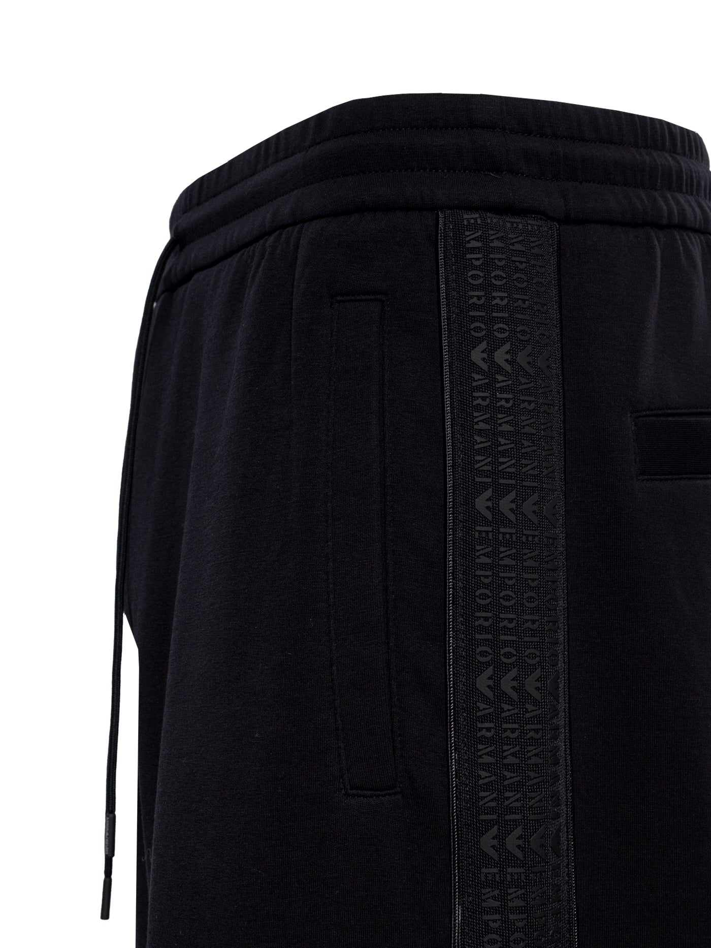 EMPORIO ARMANI LOGO-PRINT TRACK PANTS