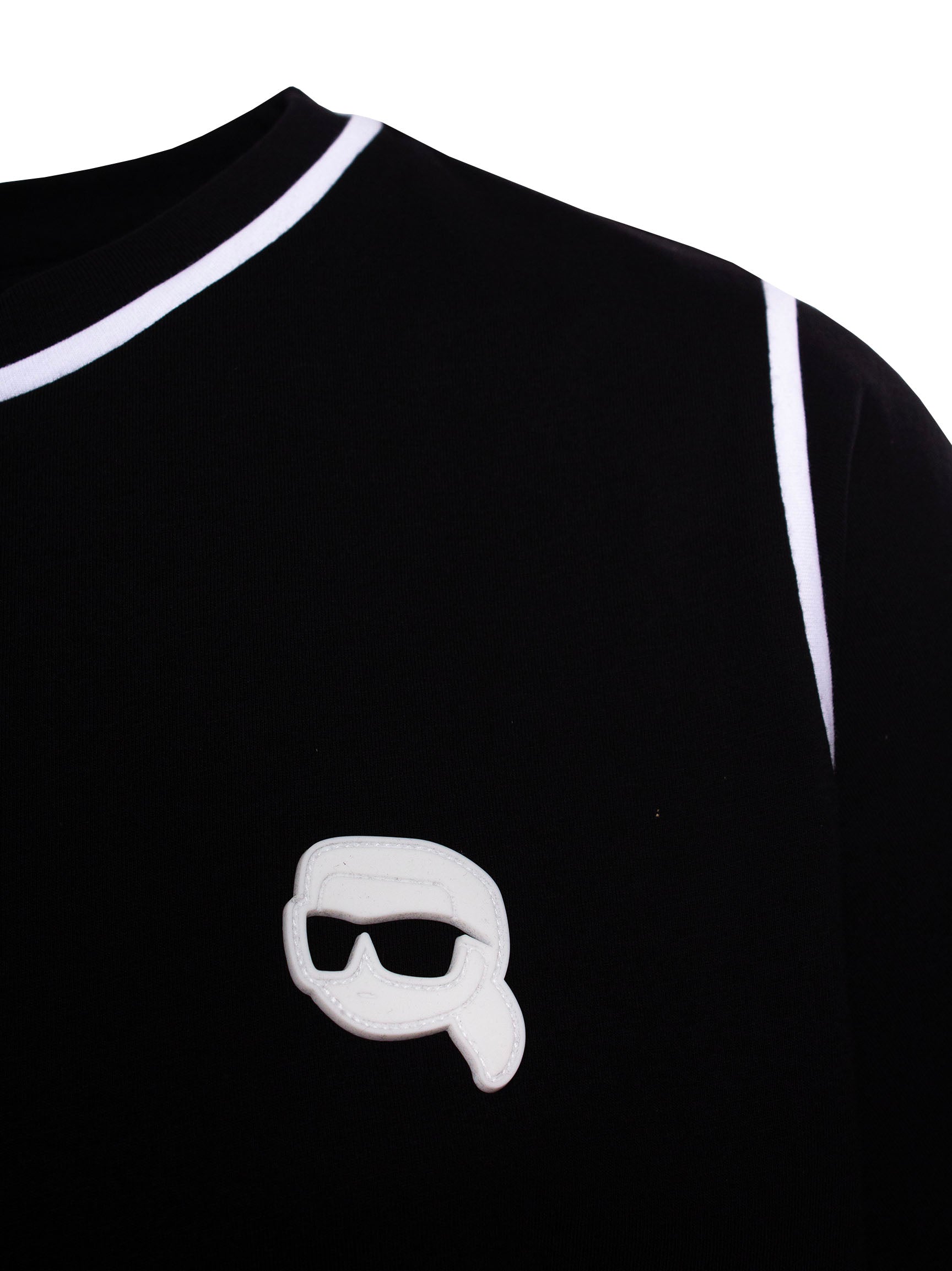 KARL LAGERFELD IKONIK KARL-PATCH ORGANIC COTTON T-SHIRT