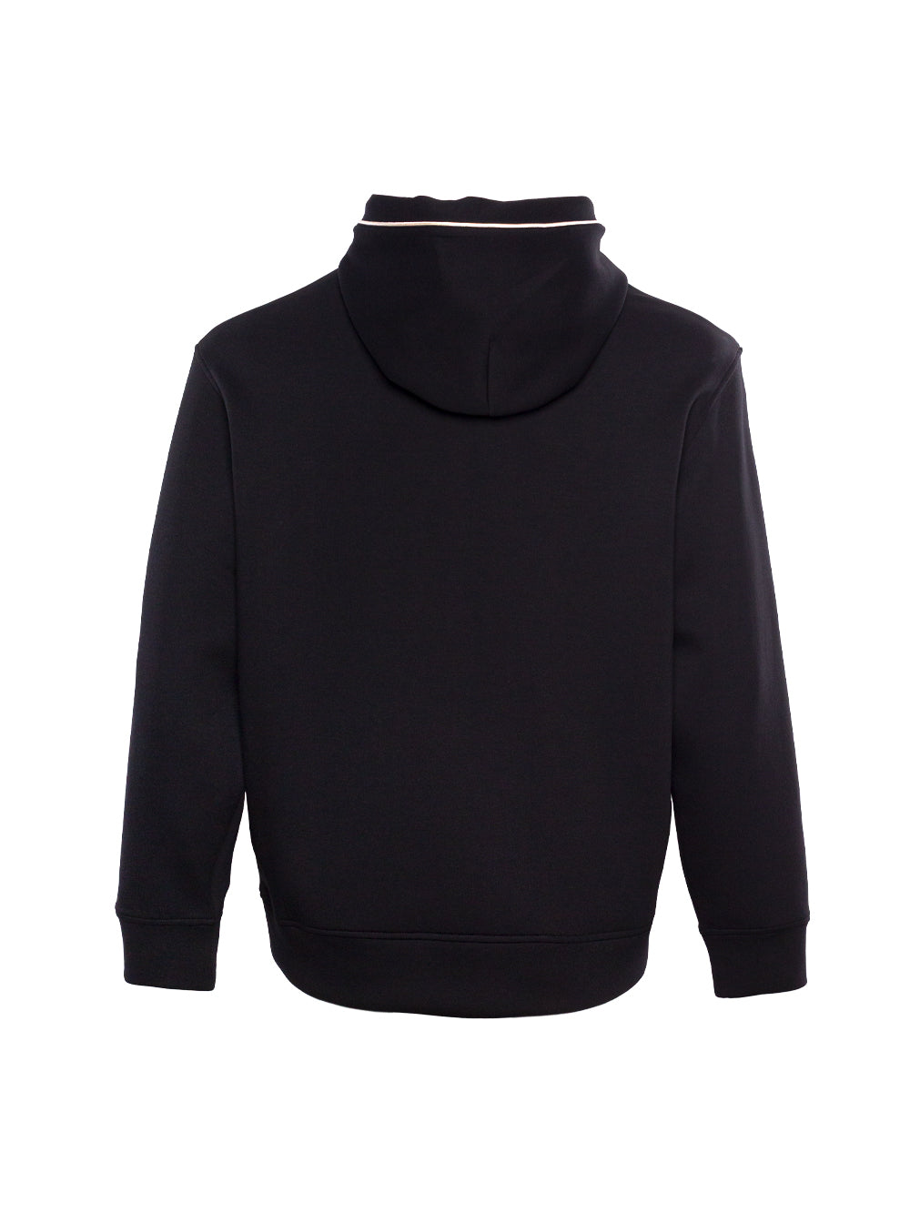 EMPORIO ARMANI LOGO-EMBROIDERED DRAWSTRING HOODIE