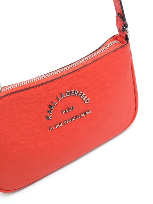 KARL LAGERFELD SMALL LOGO-LETTERING CROSSBODY BAG