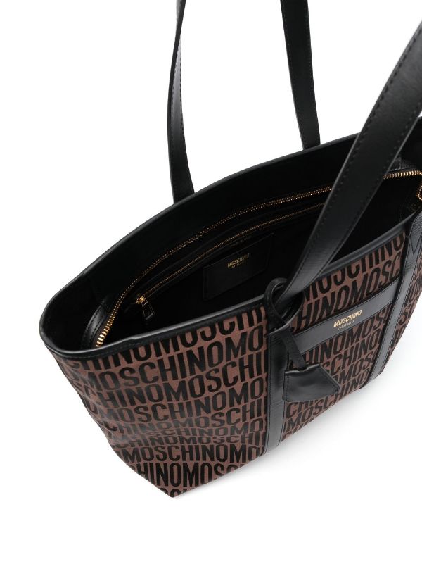 MOSCHINO LOGO-PRINT TOTE BAG