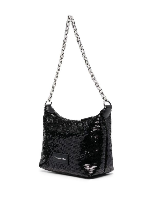 KARL LAGERFELD K/EVENING MINI SEQUIN SHOULDER BAG