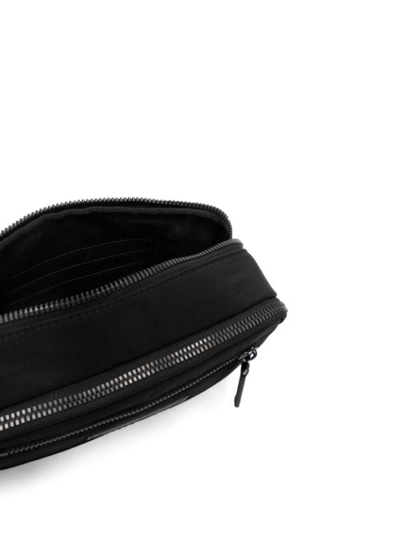 EMPORIO ARMANI LOGO-PATCH ZIPPED WASH BAG