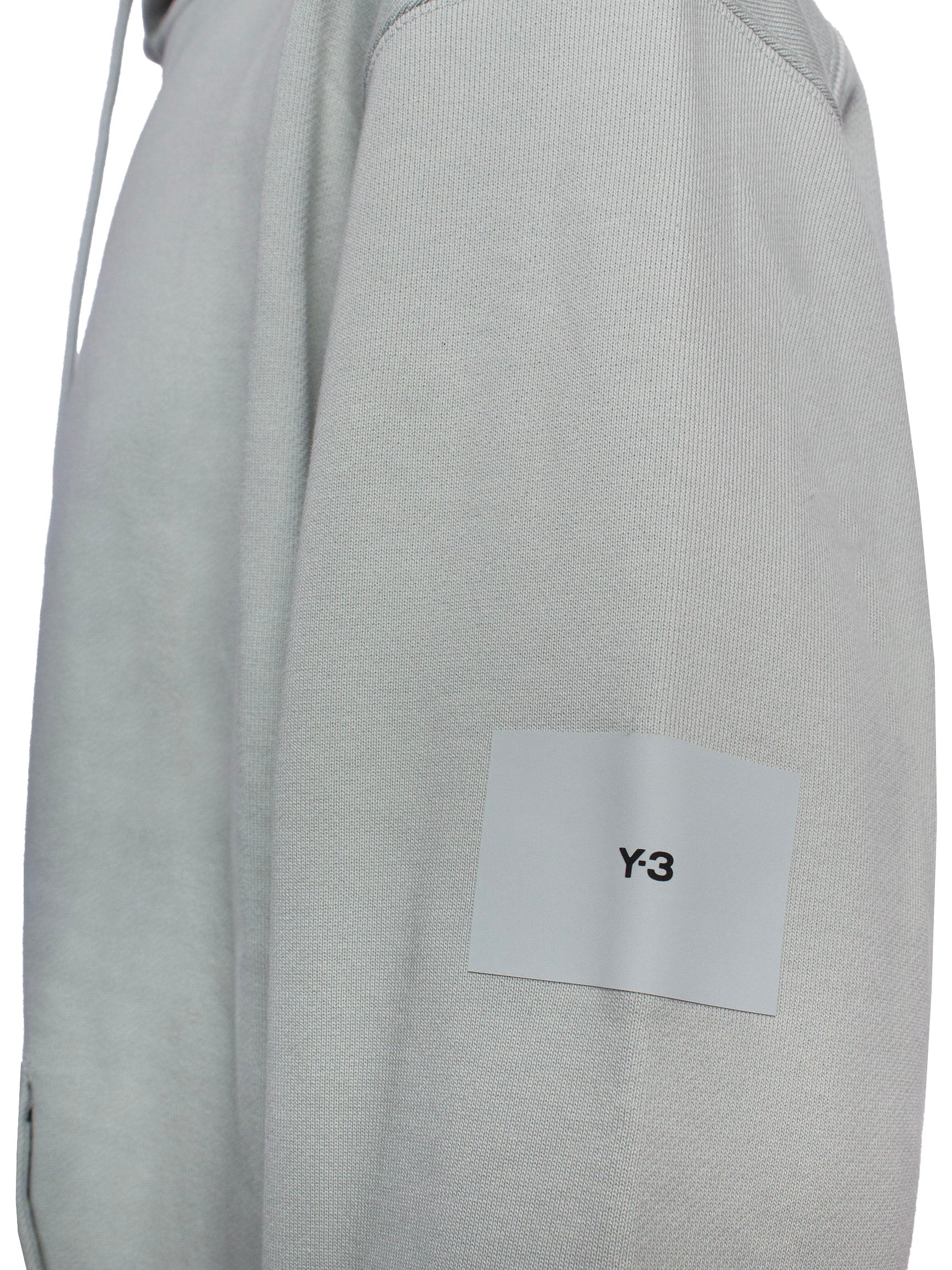 Y-3 LOGO-PATCH ORGANIC COTTON HOODIE