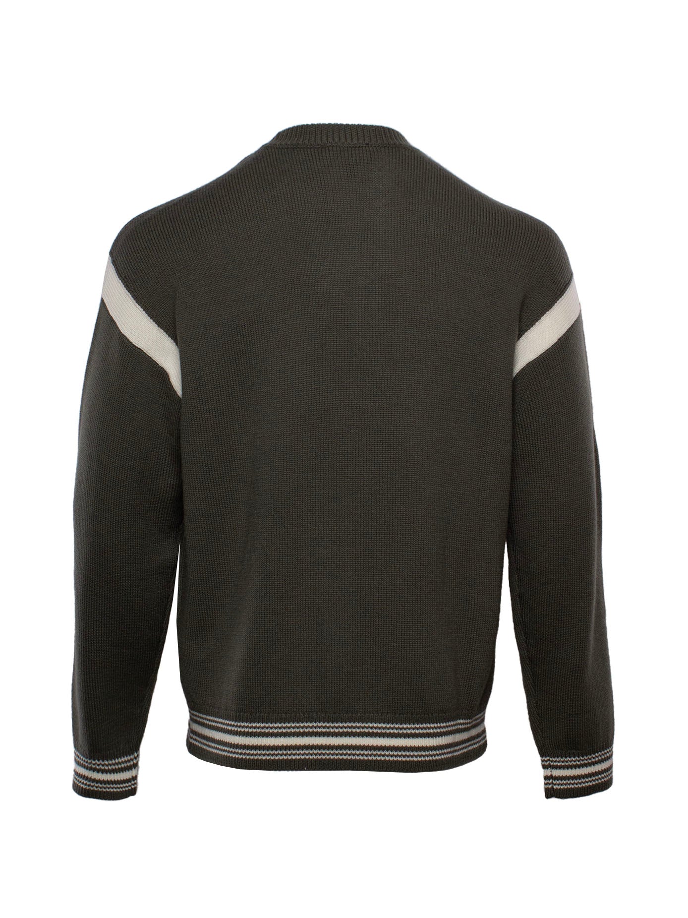 EMPORIO ARMANI LOGO-EMBROIDERED CREW-NECK JUMPER