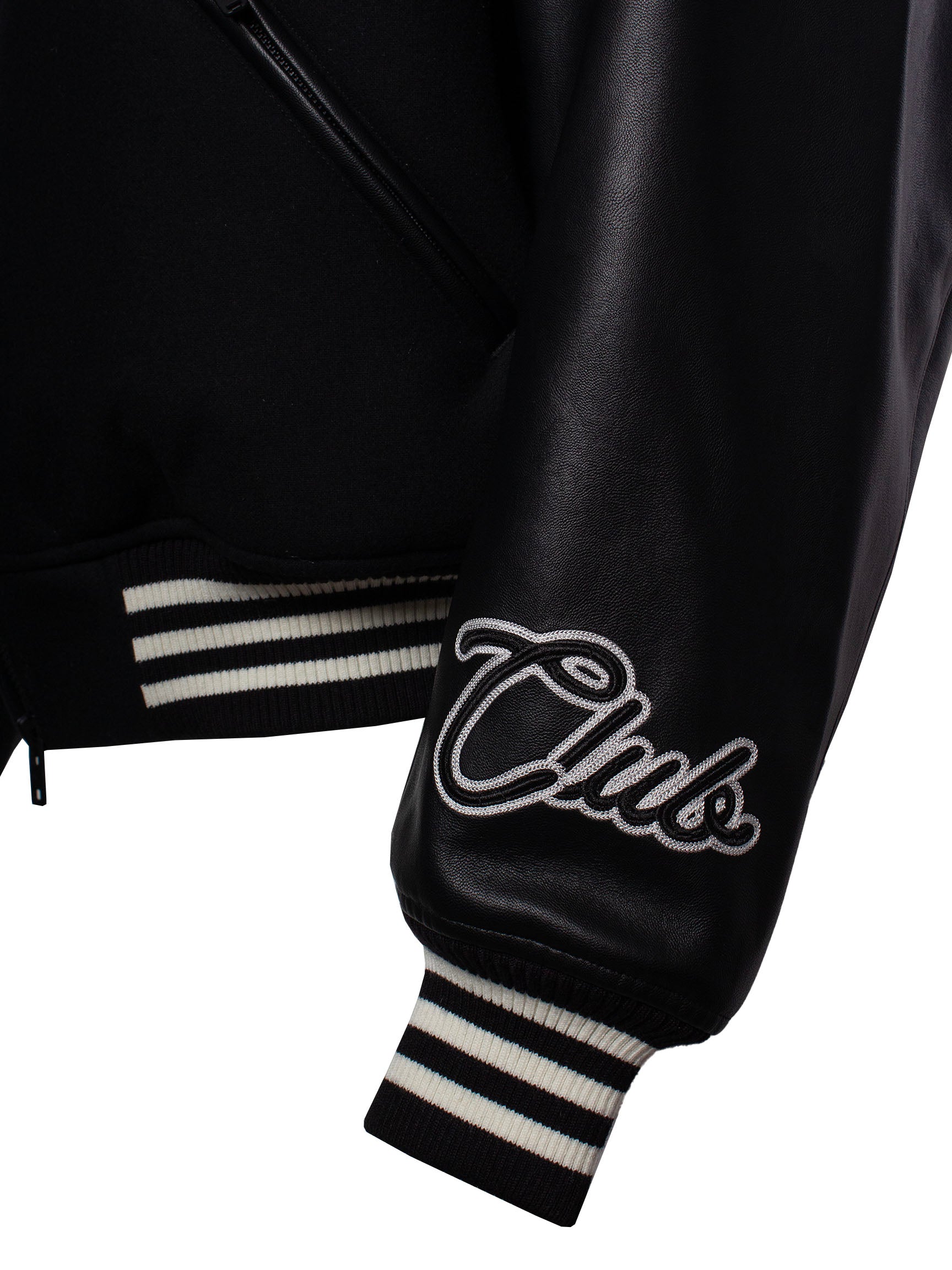 Y-3 VARSITY ZIPPED BOMBER JACKET