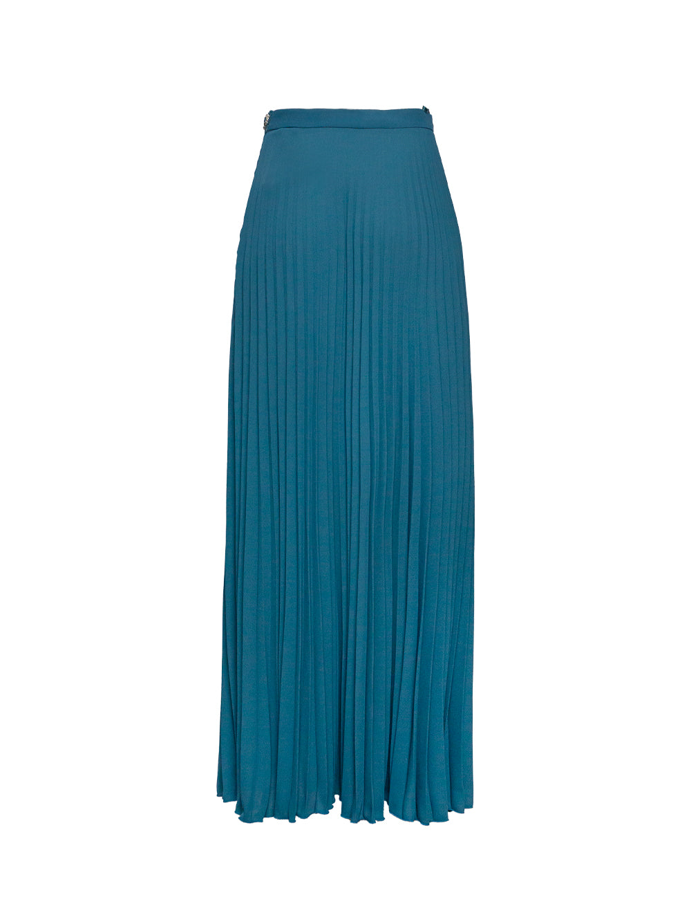 ELISABETTA FRANCHI EMBELLISHED PLEATED GEORGETTE MAXI SKIRT