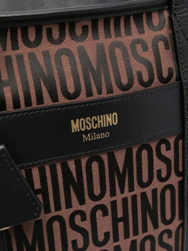 MOSCHINO LOGO-PRINT TOTE BAG