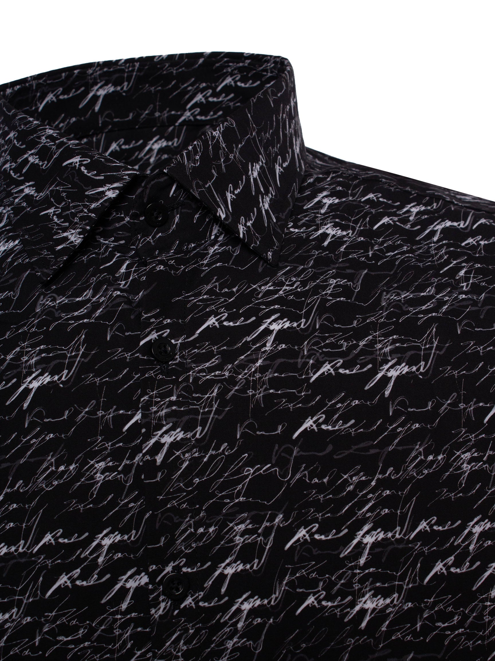 KARL LAGERFELD AUTOGRAPH-PRINT COTTON SHIRT