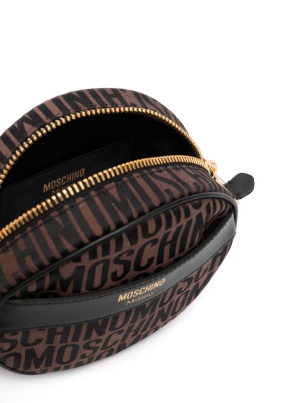 MOSCHINO MONOGRAM-PRINT CROSSBODY BAG