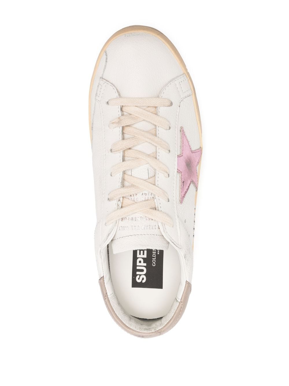GOLDEN GOOSE SUPER-STAR LEATHER SNEAKERS