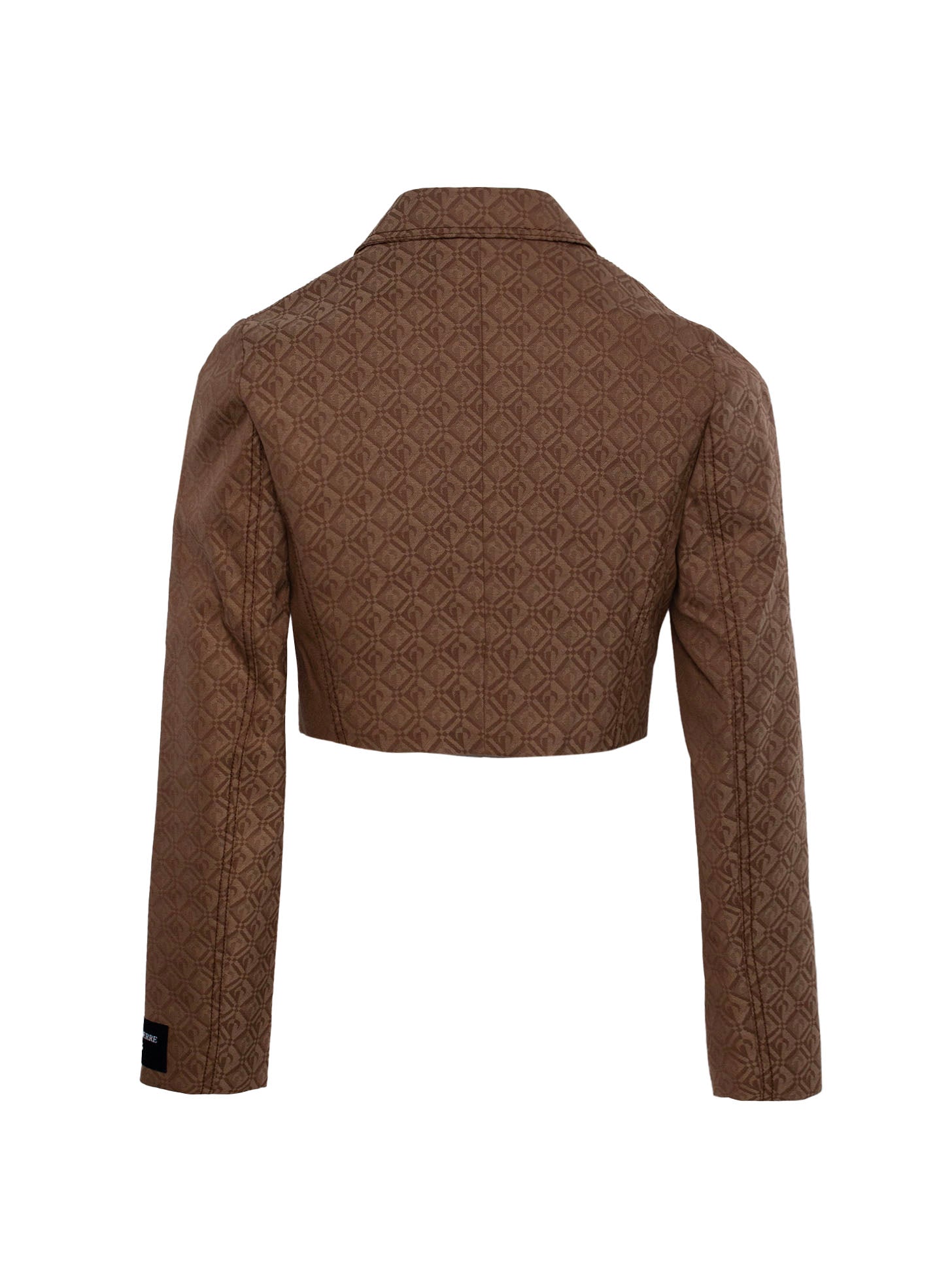MARINE SERRE MOON DIAMANT JACQUARD CROPPED JACKET