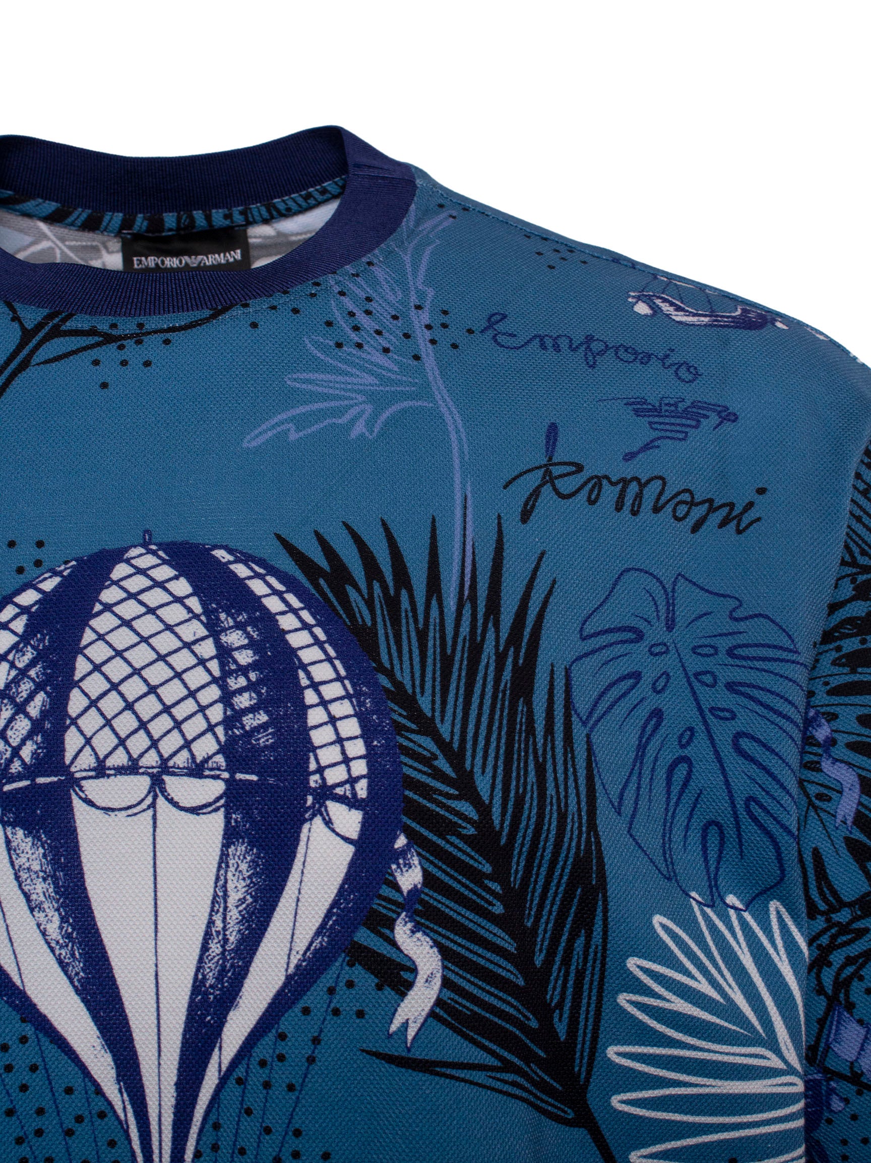 EMPORIO ARMANI GRAPHIC-PRINT COTTON T-SHIRT