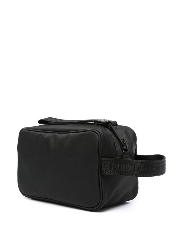 MOSCHINO LOGO-PRINT WASH BAG