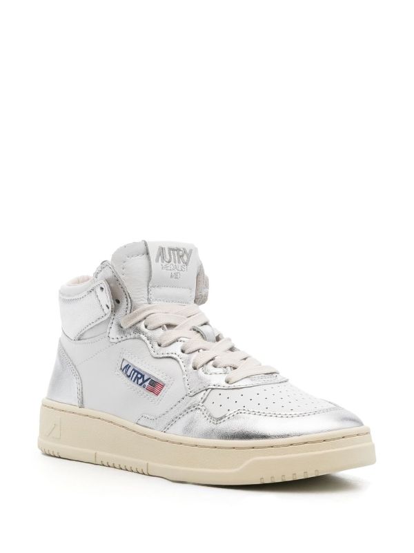 AUTRY LOGO-PATCH LACE-UP SNEAKERS
