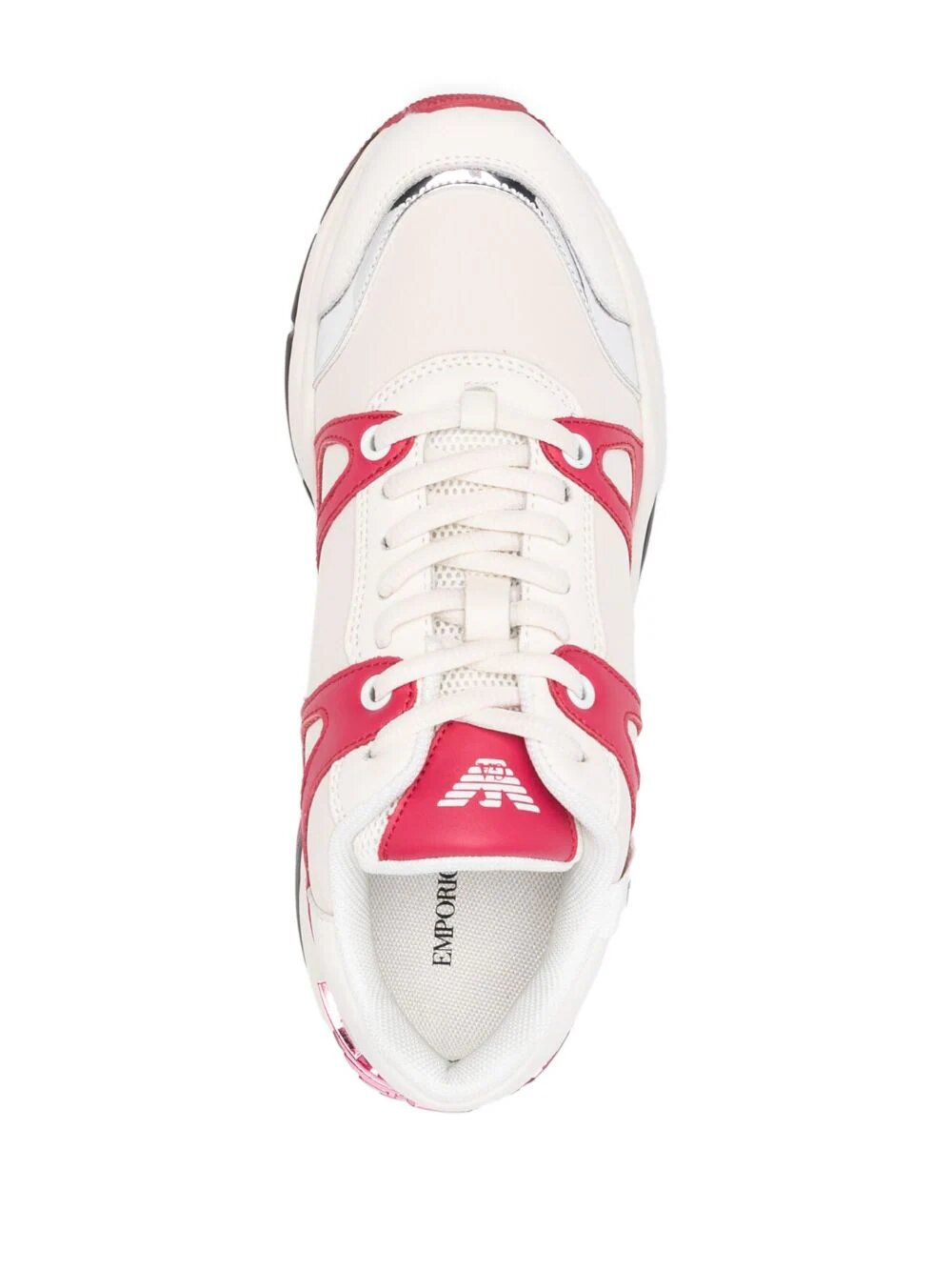EMPORIO ARMANI PANELLED LOW-TOP SNEAKERS