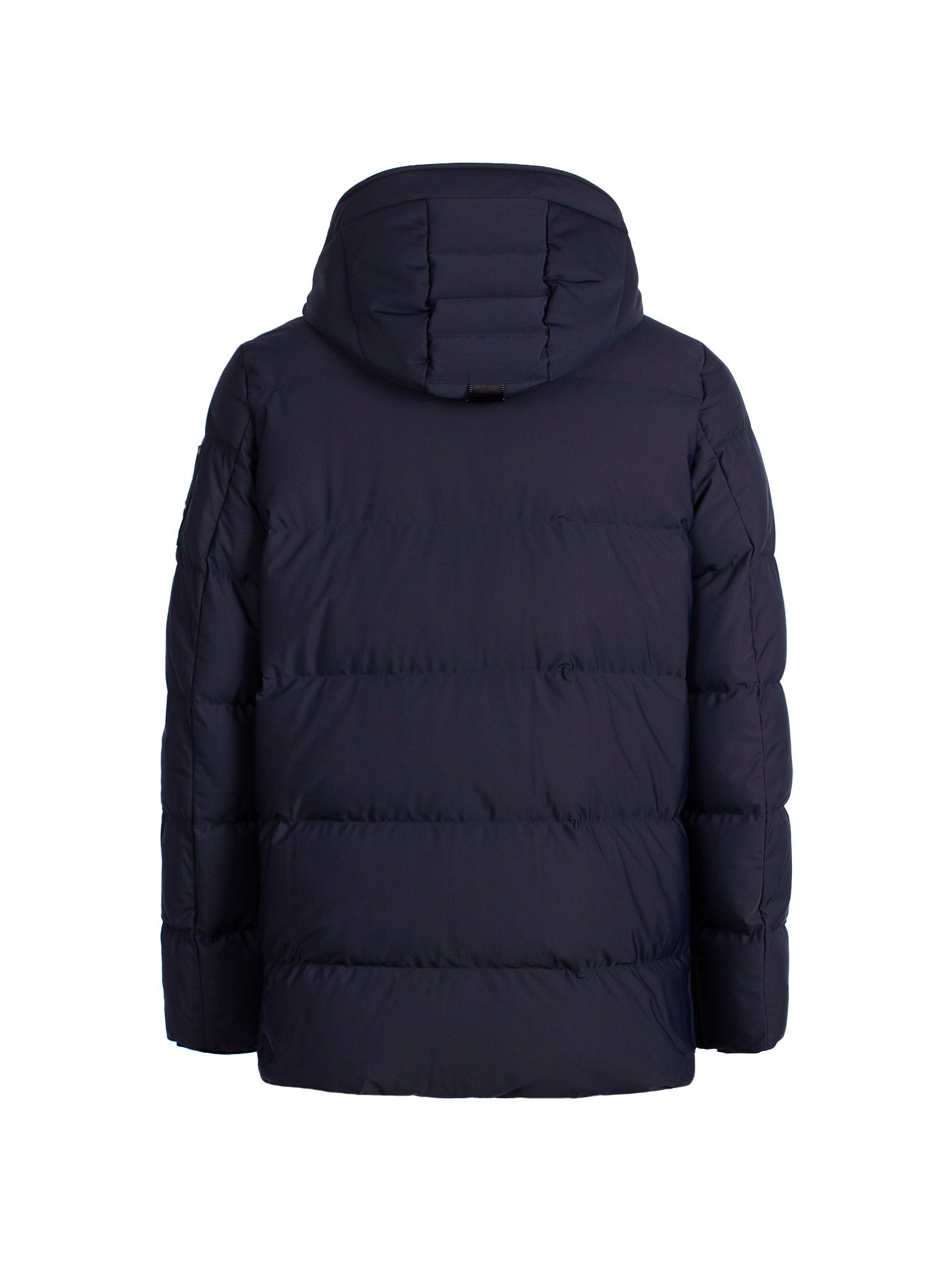 MOOSE KNUCKLES LOGO-PATCH PADDED JACKET