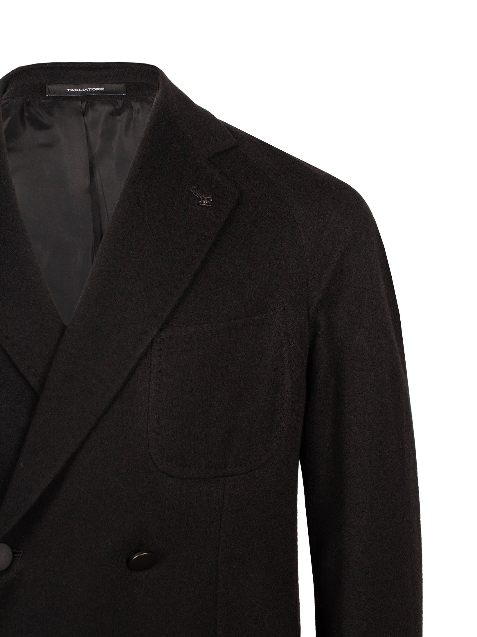 TAGLIATORE VIRGIN WOOL-BLEND DOUBLE-BREASTED BLAZER