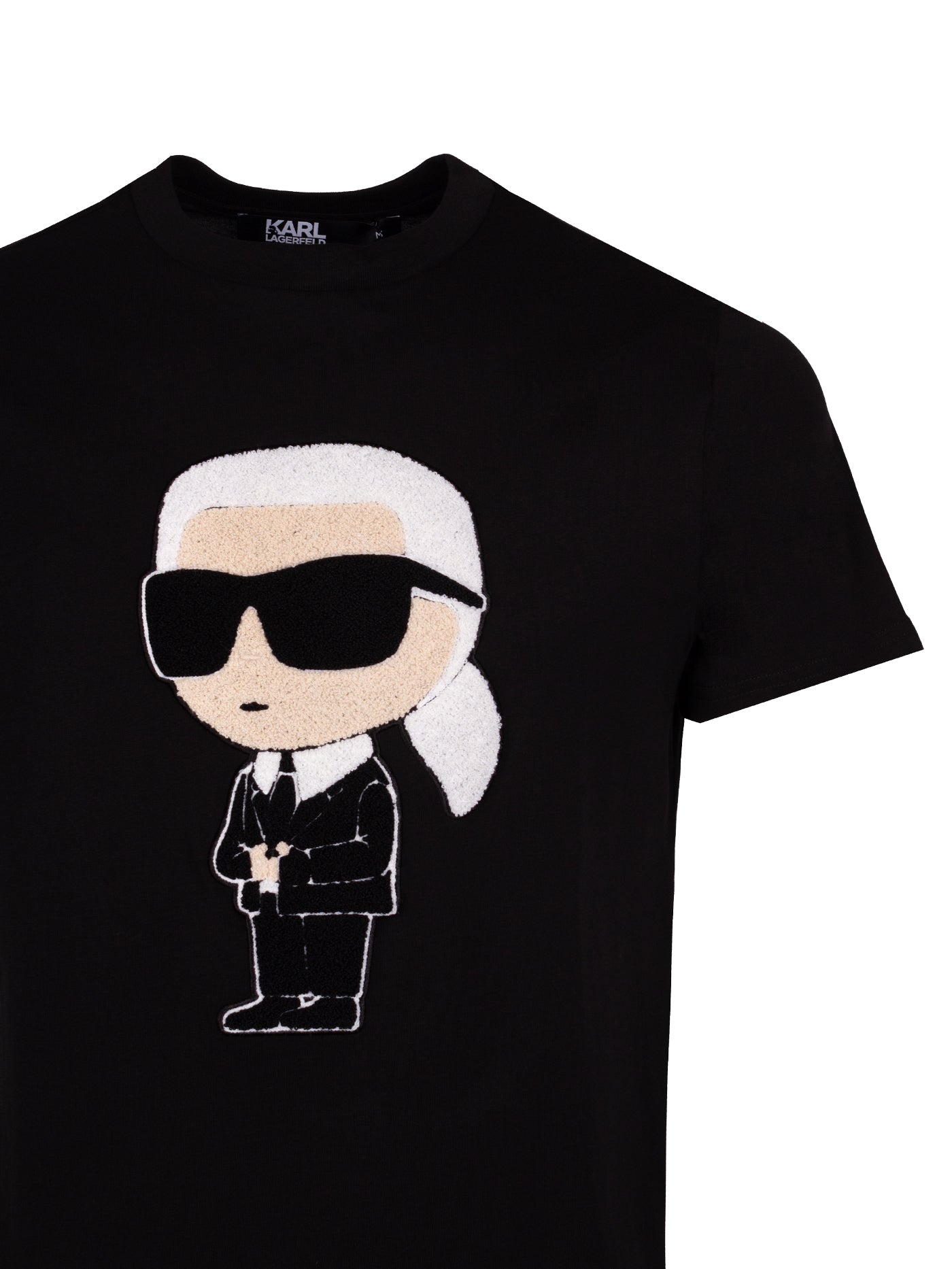 KARL LAGERFELD IKONIK KARL-MOTIF COTTON T-SHIRT